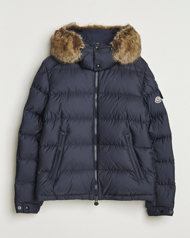 Moncler Maya Faux Fur Jacket Navy – Blue
