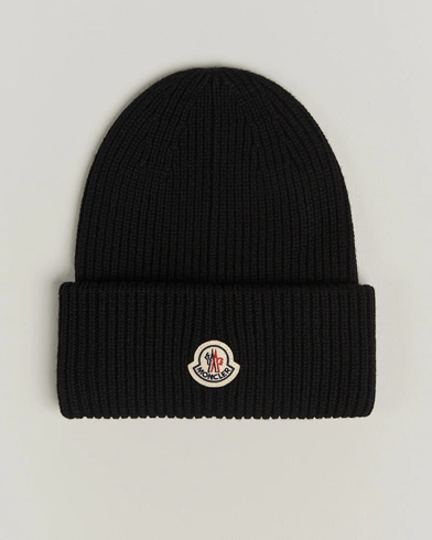 Moncler Cashmere Beanie Black – Black