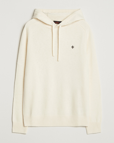 Morris Hertford Lambswool Hoodie Off White – White
