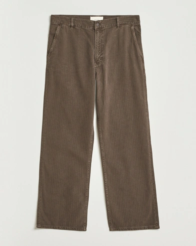 Jeanerica Genua Herringbone Twill Chino Brown – Brown