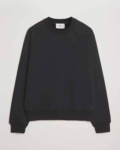 AMI Tonal Heart Logo Sweatshirt Black – Black
