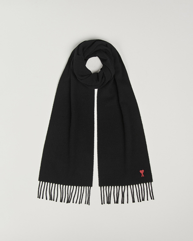 AMI Heart Logo Scarf Black – Black