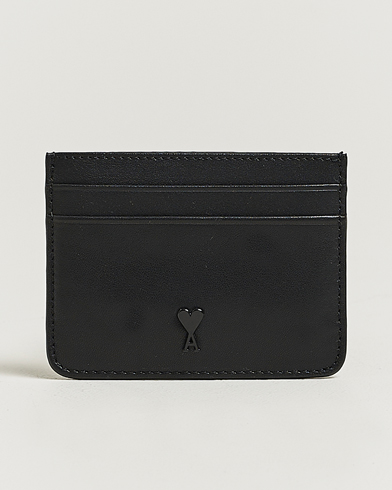 AMI AMITonal Heart Logo Card HolderBlack – Black