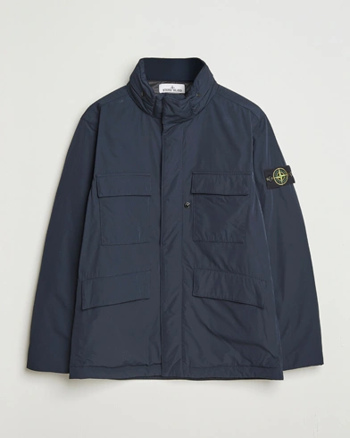 Stone Island Micro Twill Padded Field Jacket Navy – Blue