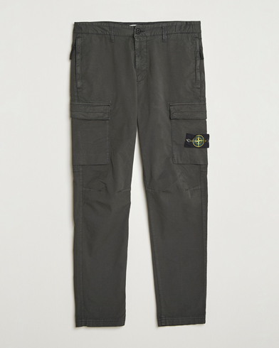 Stone Island Supima Cotton Stretch Cargo Trousers Lead Grey – Grey