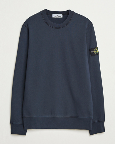 Stone Island Garment Dyed Fleece Sweatshirt Navy – Blue