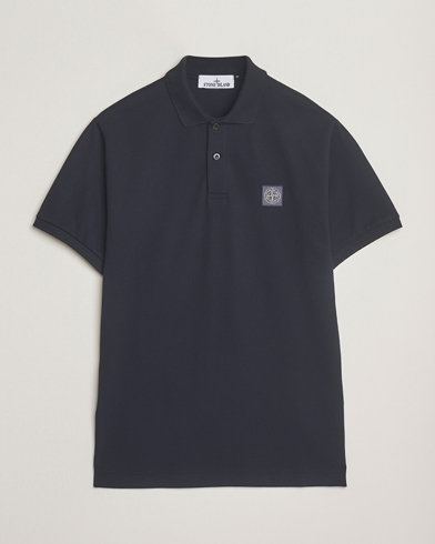 Stone Island Organic Cotton Pique Polo Navy – Blue