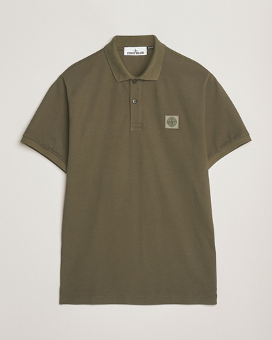 Stone Island Organic Cotton Pique Polo Military Green – Green