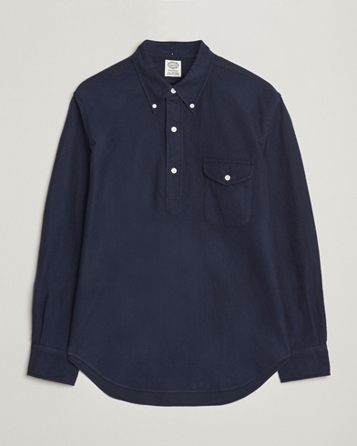 Kamakura Shirts Vintage Ivy Oxford Popover Shirt Navy – Blue