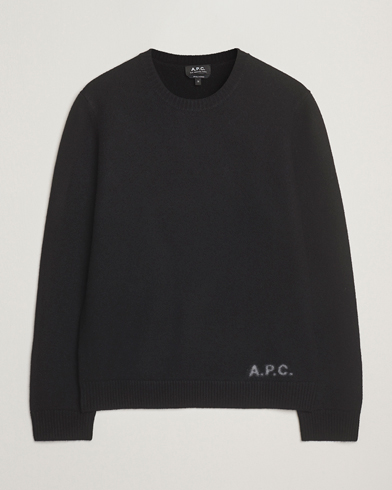 A.P.C. Edward Wool Knitted Sweater Black – Black