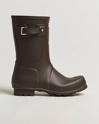 Hunter Boots Original Short Boot Dark Brown – Brown