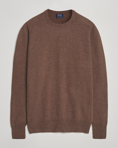 William Lockie Melrose Cashmere Crew Neck Mocha – Brown