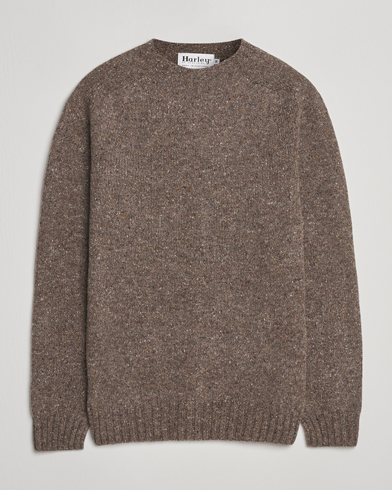 Harley Of Scotland Donegal Wool Crewneck Brown – Brown