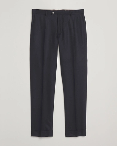 Morris Jack Flannel Trousers Navy – Blue