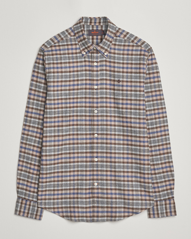Morris Flannel Check Shirt Brown – Brown