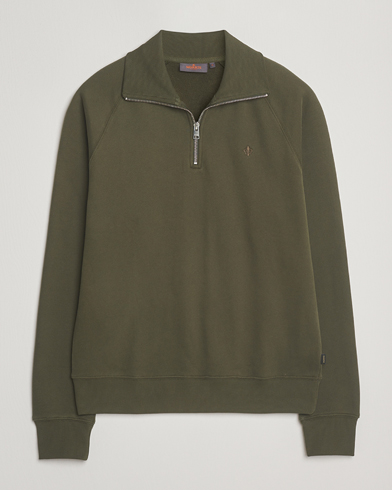 Morris Maryon Half Zip Sweatshirt Olive – Green