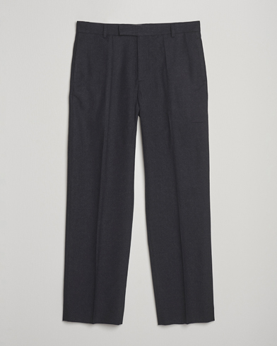Palmes Wool Pleated Trousers Black – Black