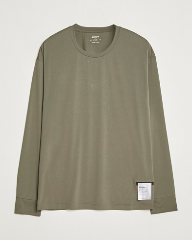 Satisfy AuraLite Long Sleeve T-Shirt Dusty Olive – Green