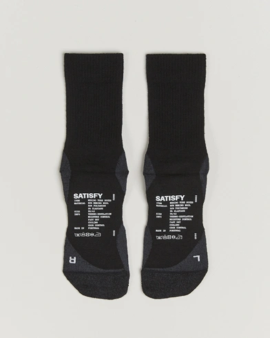 Satisfy Tie Dye Merino Tube Socks Black – Black
