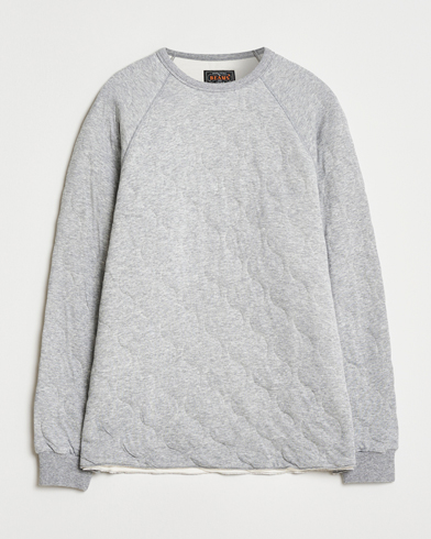 BEAMS PLUS MIL Quilt Crew Neck Grey – Grey