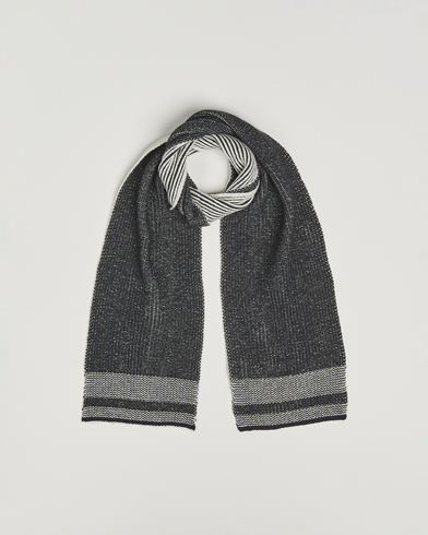 BEAMS PLUS Wool/Cashmere Rib Scarf Grey – Grey