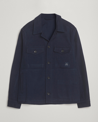 PS Paul Smith Cotton Shirt Jacket Blue – Blue