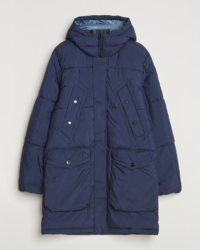 PS Paul Smith Fibre Down Hooded Parka Dark Blue – Blue
