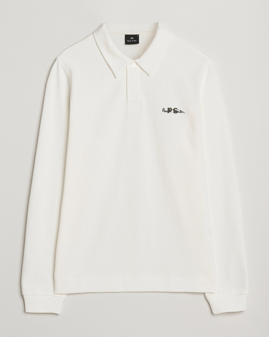 PS Paul Smith Cotton Logo Rugby Sweater White – White