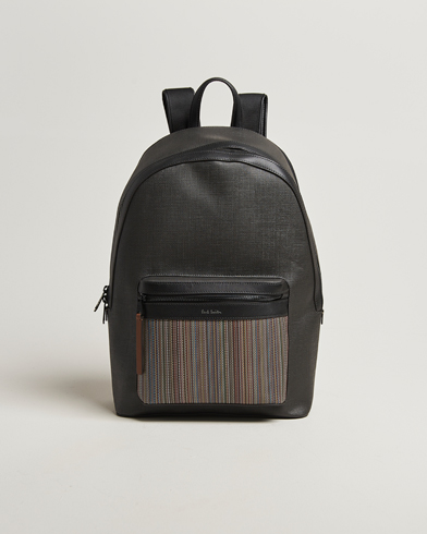 Paul Smith Nylon Stripe Backpack Black Multi – Black