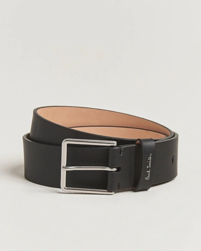 Paul Smith Stitch Leather Belt Black – Black