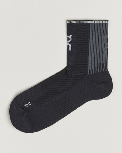 On Performance Run Sock Mid Black – Black