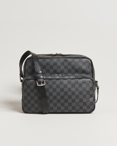 Louis Vuitton Pre-Owned Leoh Shoulder Bag Damier Graphite – Grey