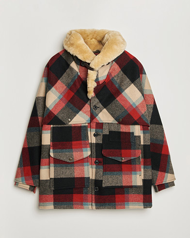 Filson Wool Lined Packer Coat Red/Cream/Blue Plaid – Multi-colour
