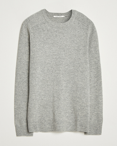 A Day's March Brodick Lambswool Sweater Grey Melange – Grey
