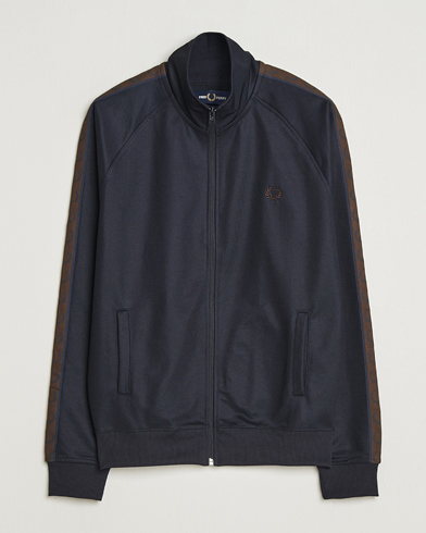 Fred Perry Taped Track Jacket Navy – Blue