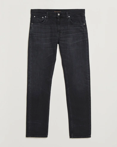 Nudie Jeans Lean Dean Jeans Deep Tracks – Black