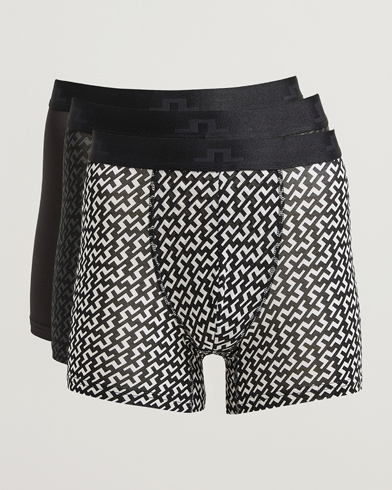 J.Lindeberg Bridge Lyocell Boxer Black Multi – Multi-colour