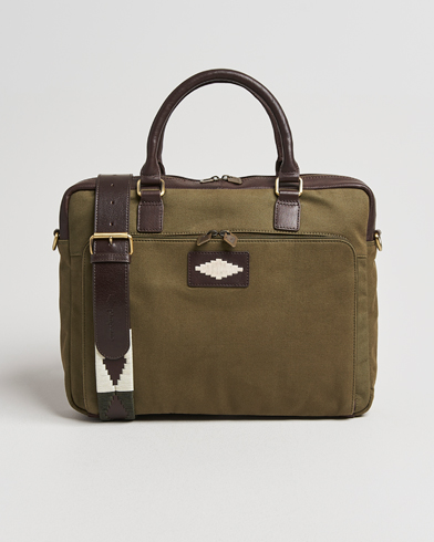 Pampeano Mensajero Canvas Briefcase Forest – Green