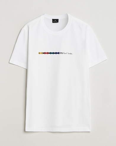 PS Paul Smith Chain Printed T-Shirt White – White