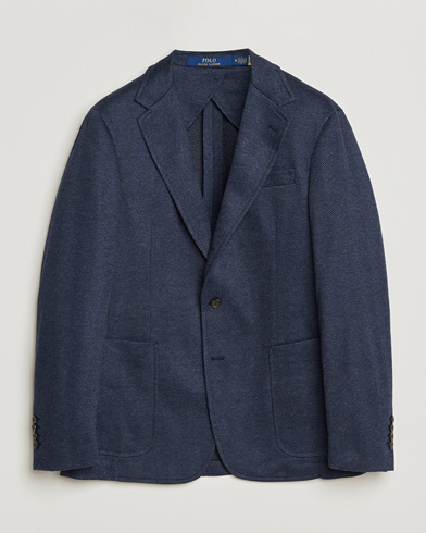 Polo Ralph Lauren Herringbone Single Breasted Sportcoat Navy Multi – Blue