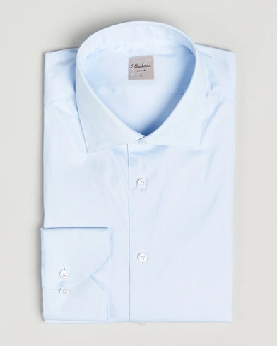 Stenströms Regular Fit Cotton Stretch Shirt Light Blue – Blue