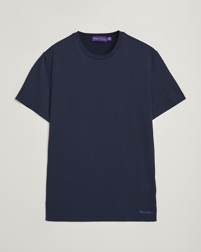 Ralph Lauren Purple Label Luxury Cotton T-Shirt Chairman Navy – Blue