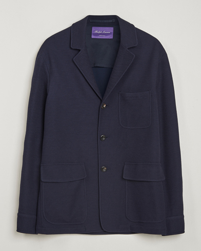 Ralph Lauren Purple Label Wool/Cotton Jacket Chairman Navy – Blue
