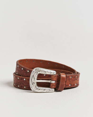 Anderson's Stud Western 2,5cm Belt Brown – Brown