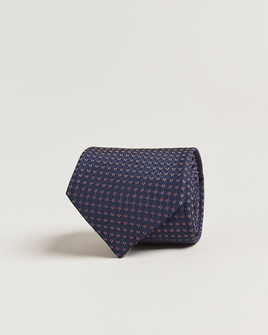Brioni Microstructure Silk Tie Navy – Blue