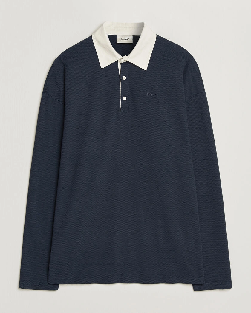 Forét Match Rugby Structured Sweatshirt Navy – Blue