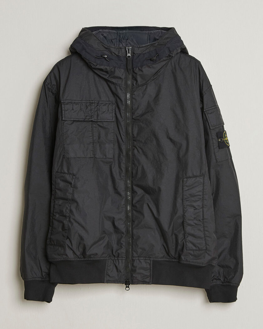 Stone Island Membrana 3L Hood Jacket Black – Black