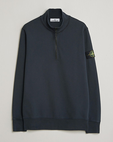 Stone Island Garment Dyed Fleece Half Zip Navy – Blue
