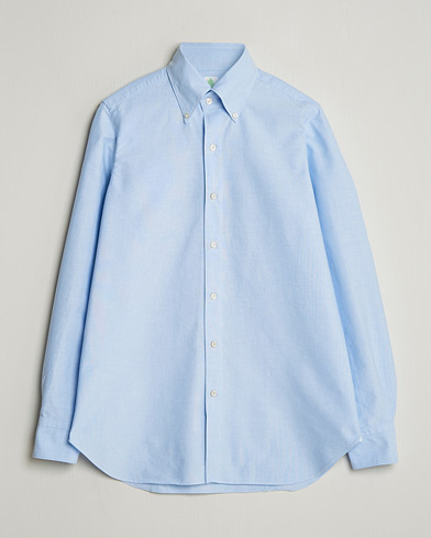 Finamore Napoli Gaeta Oxford Button Down Shirt Light Blue – Blue