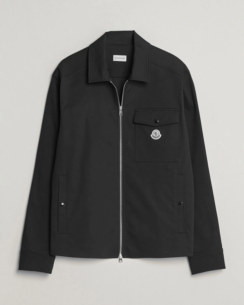Moncler Zip Overshirt Black – Black